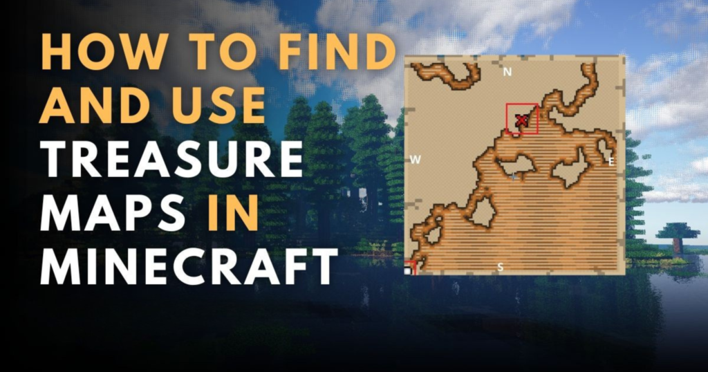 How To Find and Use Treasure Maps In Minecraft!